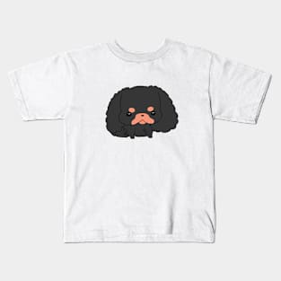 Kawaii Cavalier King Charles spaniel - Black and Tan Kids T-Shirt